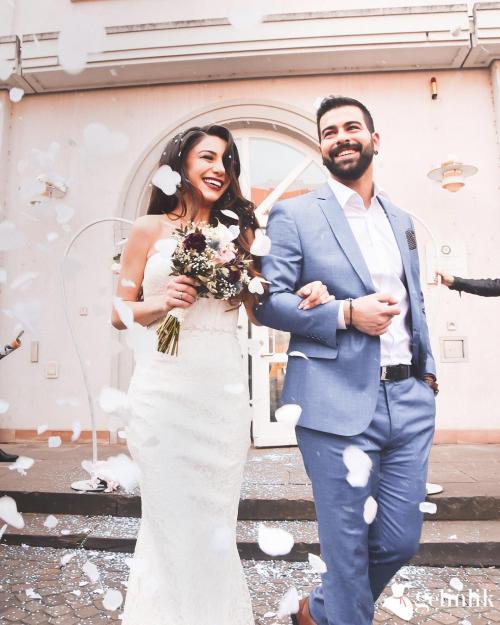 Zarif Straplez Balık Gelinlik