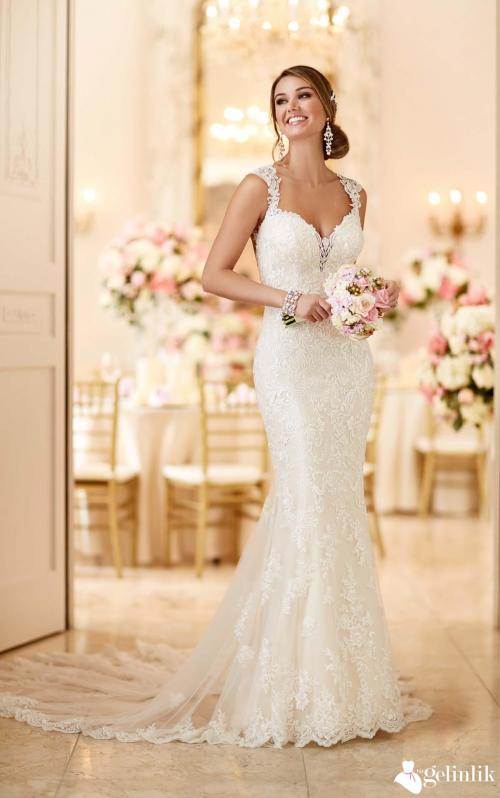 Askılı Balık Gelinlik Modeli