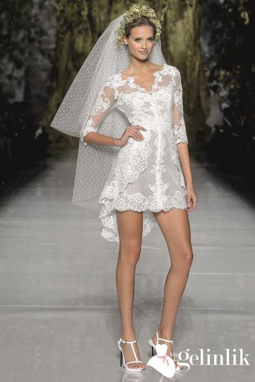 Ağır Ve Uzun Gelinlik Sevmeyenler İçin: Mini Gelinlik