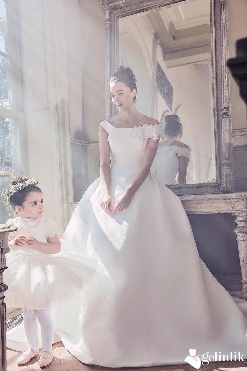 Tek Omuzlu Sade Saten Gelinlik