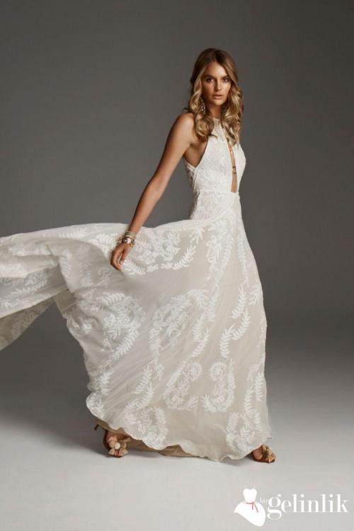 Kolsuz Salaş Gelinlik Modeli